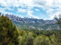 Rocks on Montserrat mountain in Spain Royalty Free Stock Photo