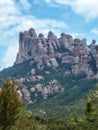 Rocks on Montserrat mountain in Spain Royalty Free Stock Photo
