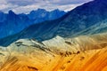 Rocks of Moonland, Himalayan mountains , ladakh landscape at Leh, Jammu Kashmir, India.