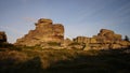 Rocks in the morning sunshine. Royalty Free Stock Photo