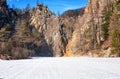 Rocks mountain canyon in Eastern Sayan