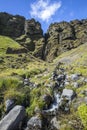 Rocks and mountains Landmannalaugar trek in Iceland Royalty Free Stock Photo
