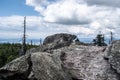 Rocks named Hranicni skaly on Kralicky Sneznik mountains on czech - polish borders