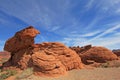 Rocks named Seven Sisters, Valley of Fire State Park, USA Royalty Free Stock Photo