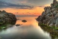 Rocks near Chernomorets village , Bulgaria, Black sea Royalty Free Stock Photo