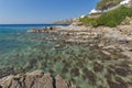 Rocks near Platis Gialos Beach at Mykonos, Greece