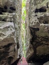 Rocks near Zloty Potok in Poland called Diabelskia Mosty (Devil's Bridges) often used for climbing training