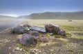 Rocks next to the road to the Cotopaxi