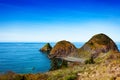 Rocks in the ocean, Gold beach. Oregon, USA Royalty Free Stock Photo