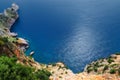 Rocks off the coast of Alanya. View from above Royalty Free Stock Photo