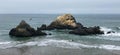 Rocks in the Pacific Ocean at lands end national park