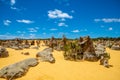 Rocks at the Pinnacles Desert in Western Australia northern of Perth