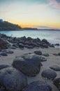 Rocks of Punggol Beach #1 Royalty Free Stock Photo