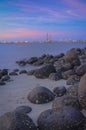 Rocks of Punggol Beach #2 Royalty Free Stock Photo