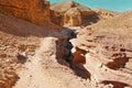 Rocks of Red canyon near Eilat city, Israel Royalty Free Stock Photo