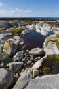 Rocks and rock pools in South Uist Royalty Free Stock Photo