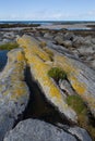 Rocks and rock pools in South Uist Royalty Free Stock Photo