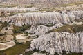 Rocks in Rose Valley of Goreme National Park in Central Anatolia, Turkey. Royalty Free Stock Photo