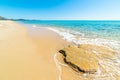 Rocks and sand in Piscina Rei beach Royalty Free Stock Photo