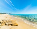 Rocks and sand in Piscina Rei Royalty Free Stock Photo