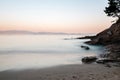 Rocks on the sand in the Rias Baixas, Galicia Royalty Free Stock Photo