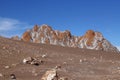 Valley of the Moon - Valle de la Luna, Atacama Desert, Chile Royalty Free Stock Photo