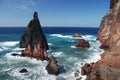 Rocks on sao lourenco, maderia, portugal Royalty Free Stock Photo