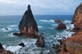 Rocks on sao lourenco, maderia, portugal Royalty Free Stock Photo