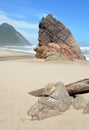 Rocks on Scotts Beach at the Start of Heaphy Track