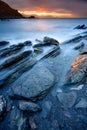 Rocks on the sea of Barrika Royalty Free Stock Photo