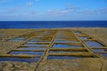 Rocks at the sea, beautiful walking path at the salt pans