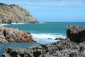 Rocks with the sea at Hon Mun island in Khanh Hoa province, Vietnam