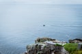 Rocks and Sea at Porthcurno, beneath the Minack Theatre