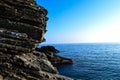 Rocks and sea view in Italy