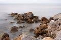 Rocks on a seashore