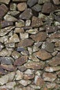 Rocks by the Seaside Stacked Togeather As A Retaining Wall Royalty Free Stock Photo