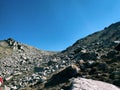 Many Rocks on the top of Mountain of Himalaya