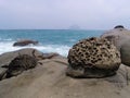 Rocks on shoreline