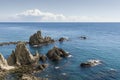 Rocks in Sirens Reef at Cape of Gata, Almeria, Spain