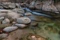 Rocks in a small stream in Spain Royalty Free Stock Photo