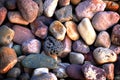 Rocks Smooth River Stones for Decoration and Landscaping Royalty Free Stock Photo