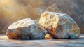 Rocks in Soft Light Royalty Free Stock Photo