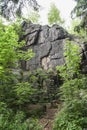 Rocks in the Sokole Mountains in Poland Royalty Free Stock Photo