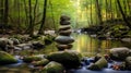 Zen meditation landscape Royalty Free Stock Photo