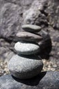 Rocks stacked on top of each other: balance Royalty Free Stock Photo