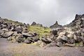 Rocks, stones and boulders in Caucasus mountains