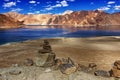 Rocks, stones, mountains,Pangong tso (Lake),Leh,Ladakh,Jammu and Kashmir,India