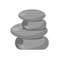 Rocks stones spa isolated icon