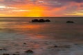 Rocks During Sunset at Hallett Cove, South Australia Royalty Free Stock Photo