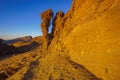 Rocks on the Teide volcano in the light of the rising sun Royalty Free Stock Photo